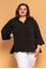 Picture of BLACK CHINESE COLLAR BLOUSE